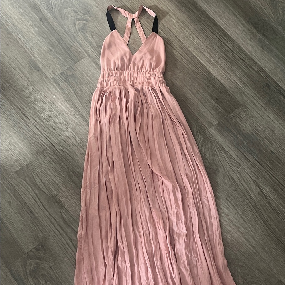 Reiss - Chic Blush Halter Maxi Dress